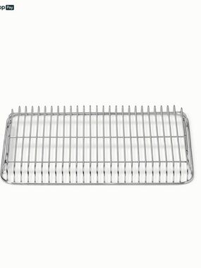 CARAWAY Small Cooling Rack 13x9” Stainless Steel Rack, Silver, NWT